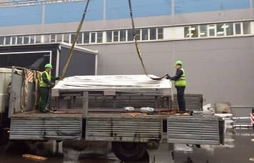 Погрузка оборудования для транспортного этапа