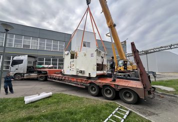 Разгрузка пресса 38 тонн в Балабаново